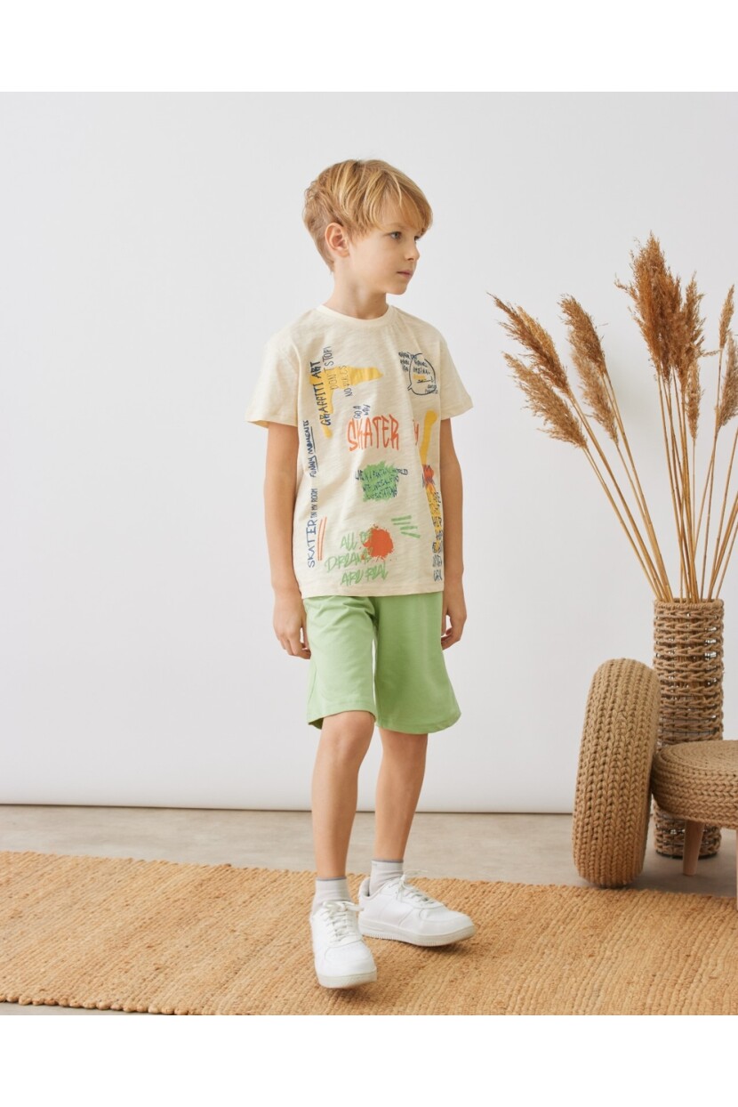 ERKEK BASKILI ŞORTLU TAKIM