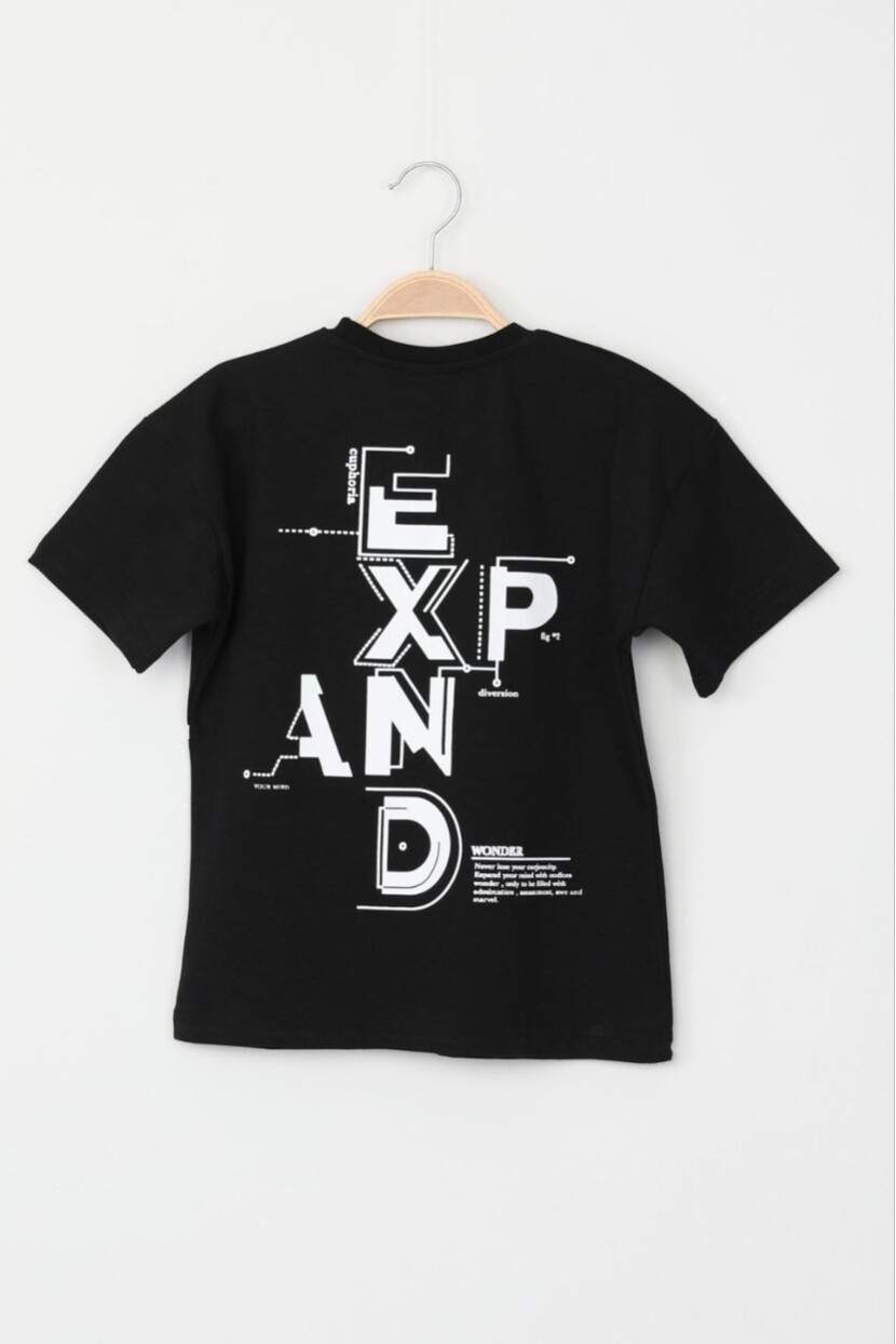 ERKEK CEPLİ ARKA BASKILI T-SHİRT