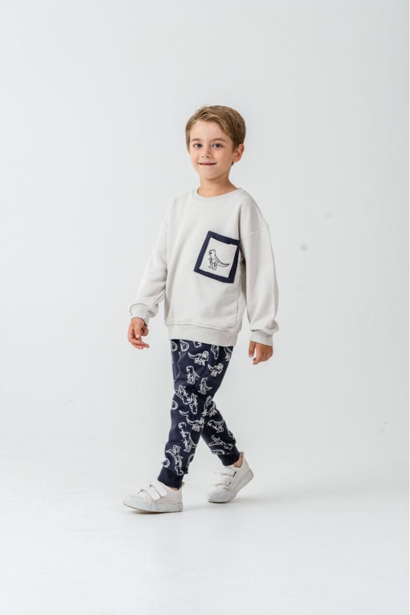 ERKEK DİNOZOR DESENLİ EŞOFMAN TAKIMI