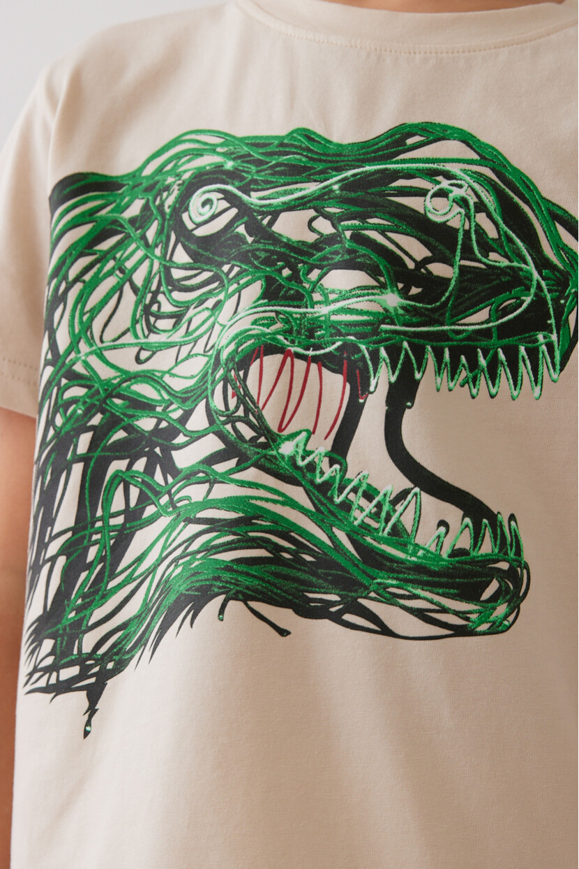 ERKEK DİNOZOR DESENLİ T-SHİRT