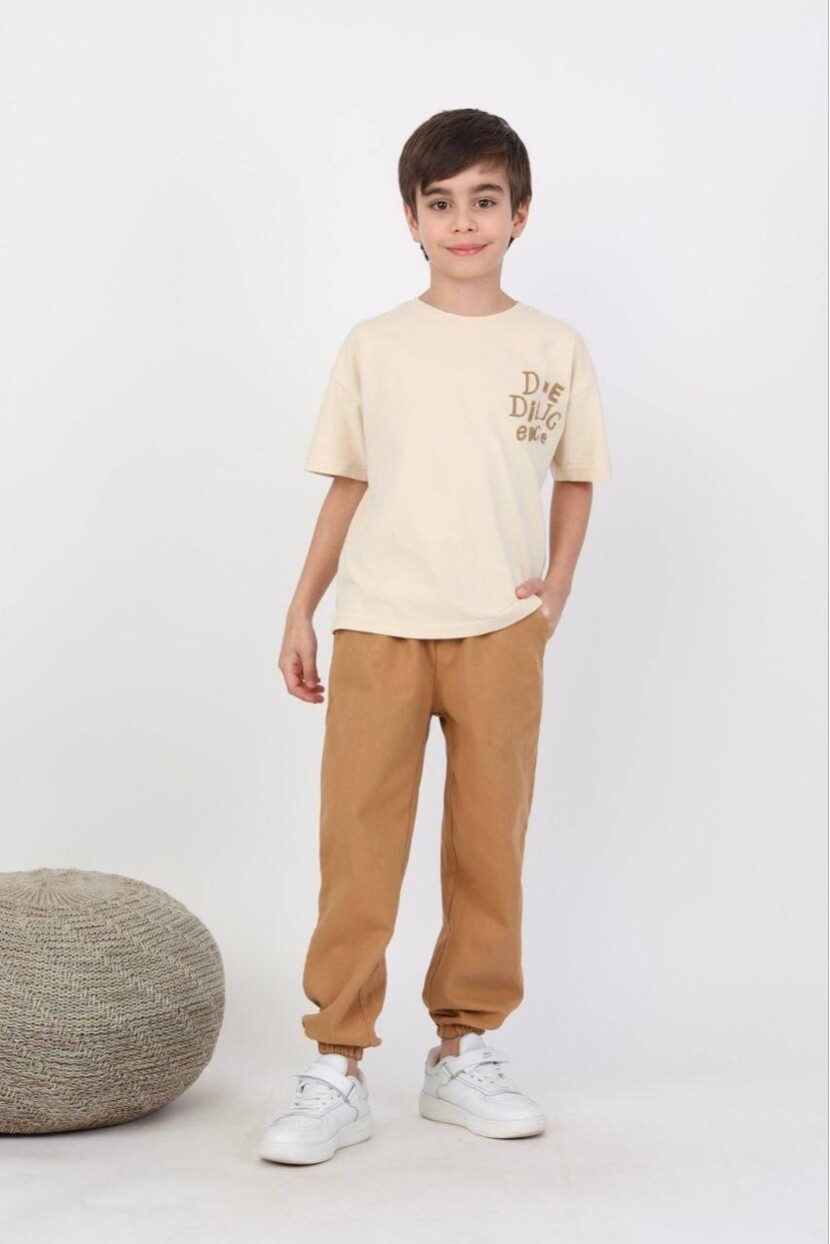 ERKEK GABARDİN PANTOLON TSHİRT TAKIM