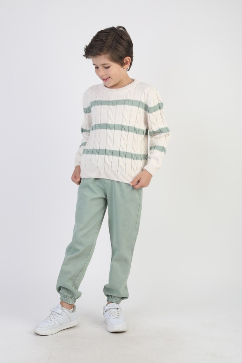 ERKEK GABARDİN PANTOLONLU TRİKO KAZAK TAKIM