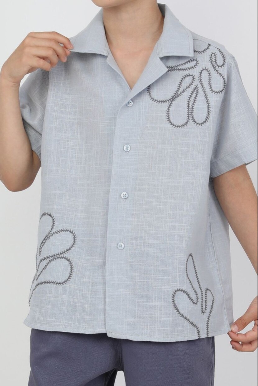 ERKEK KAKTÜS DESENLİ ŞORTLU TAKIM