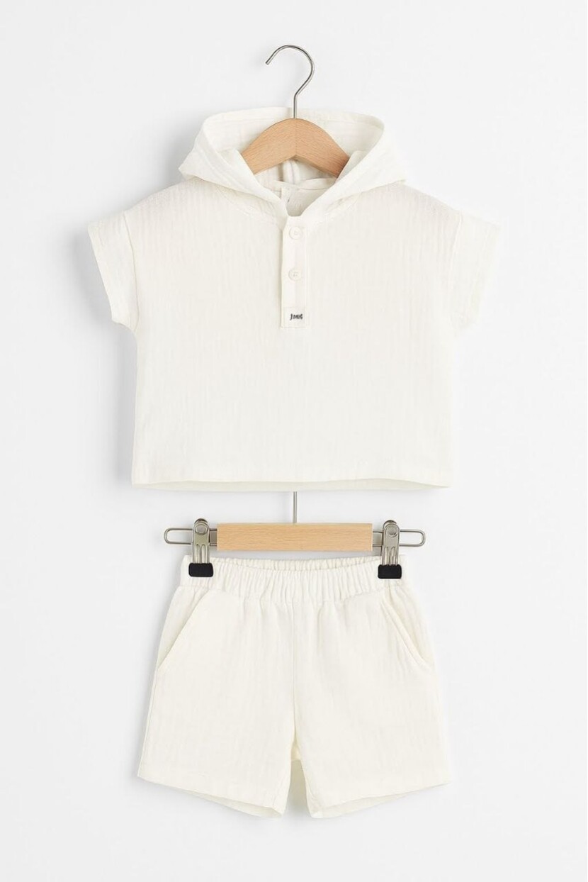 ERKEK KAPŞONLU MÜSLİN TAKIM