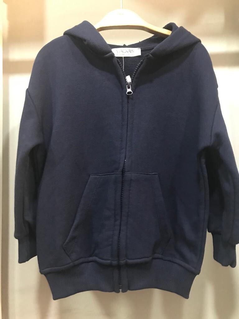 ERKEK LACİVERT FERMUARLI HIRKA