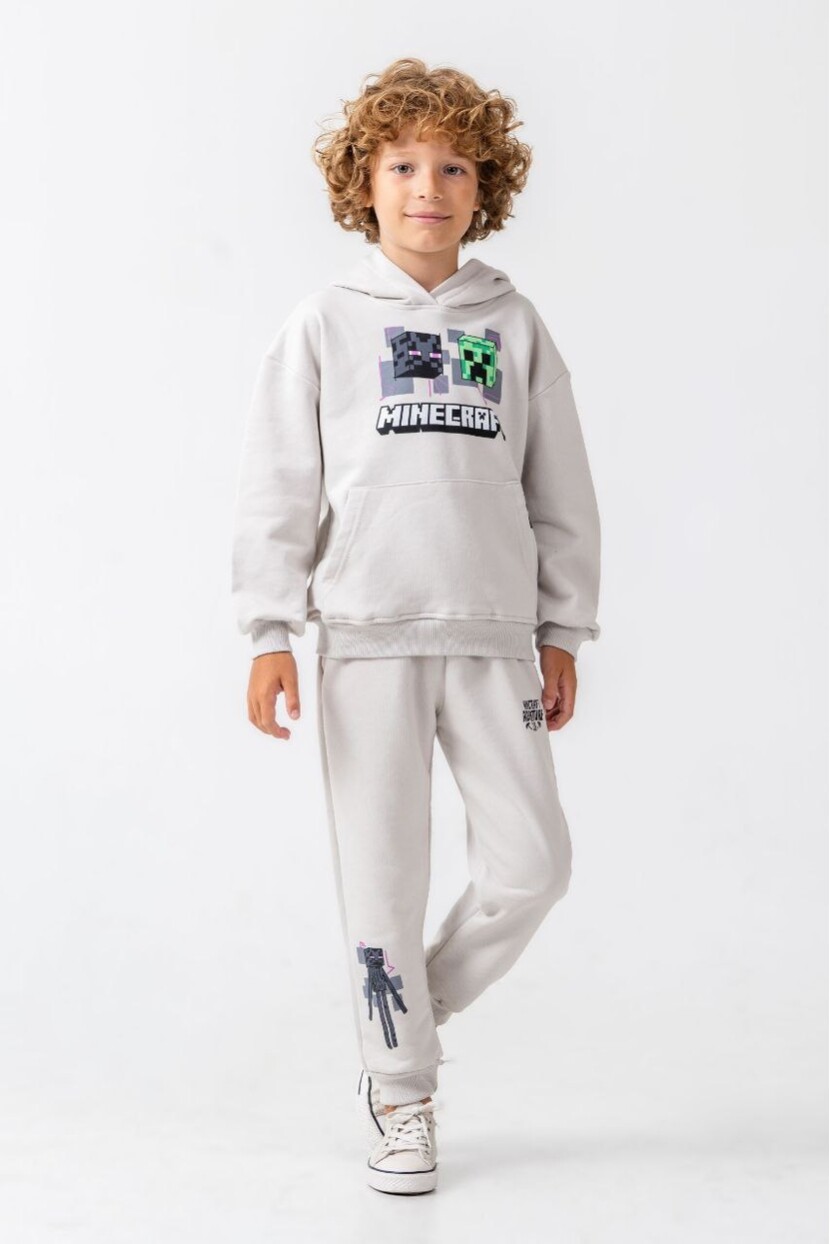 ERKEK MINECRAFT BASKILI EŞOFMAN TAKIMI