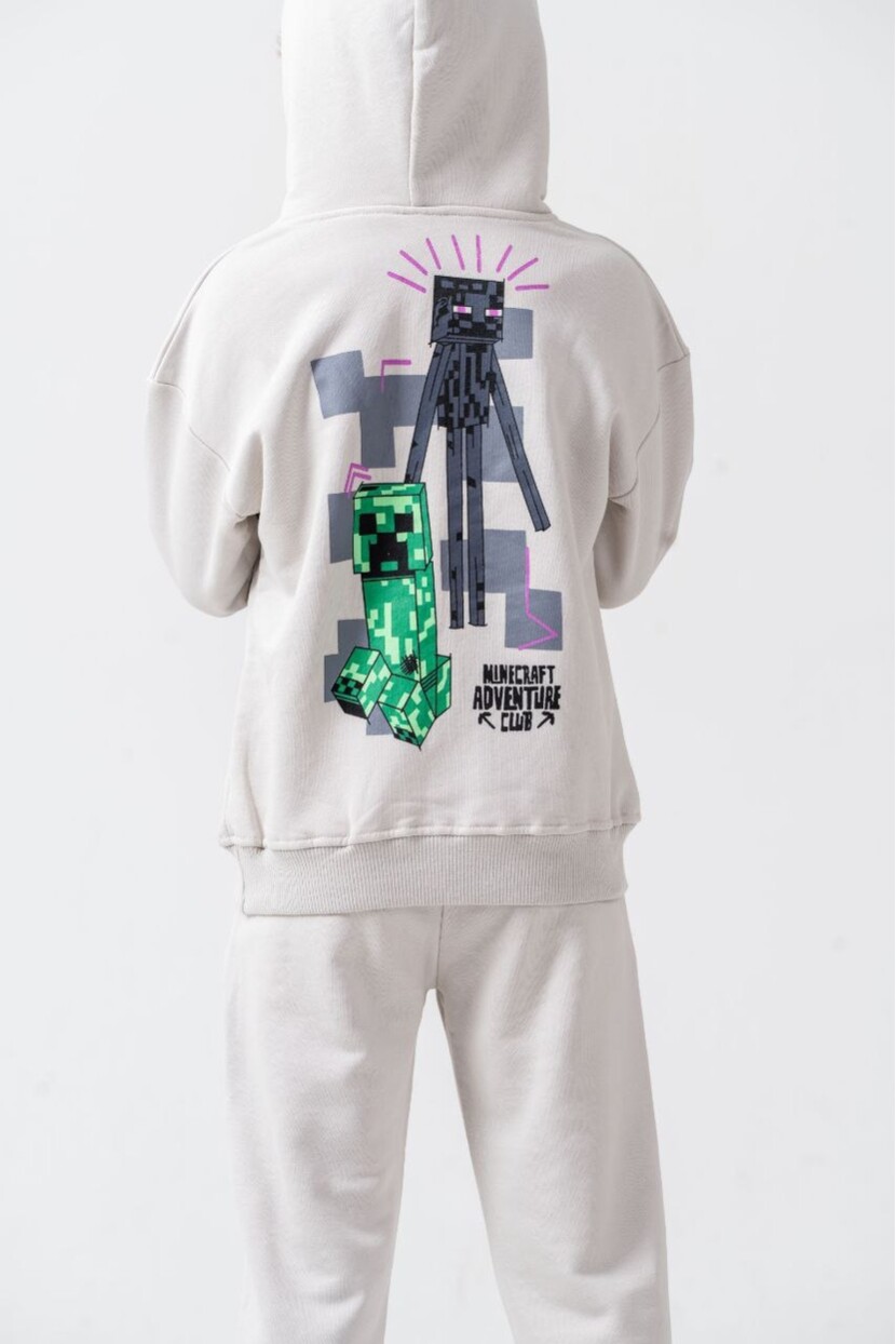 ERKEK MINECRAFT BASKILI EŞOFMAN TAKIMI