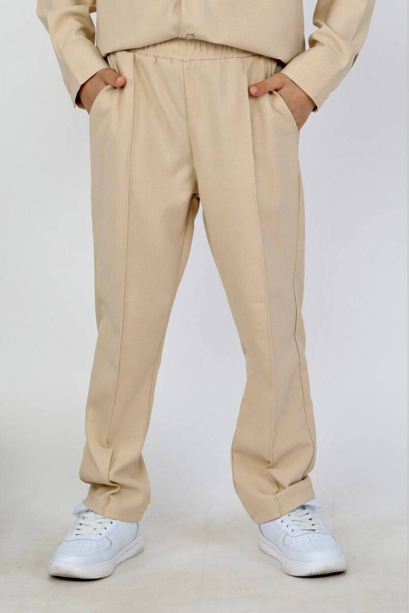 ERKEK PAMUKLU DOKUMA GÖMLEK PANTOLON TAKIM