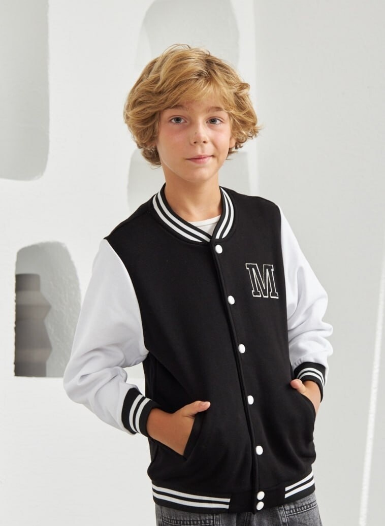 ERKEK SİYAH KOLEJ CEKET