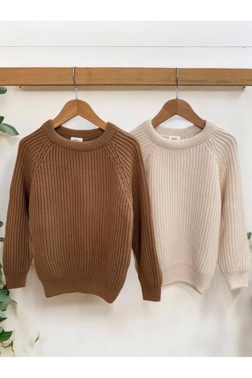 ERKEK KAHVE TRİKO KAZAK