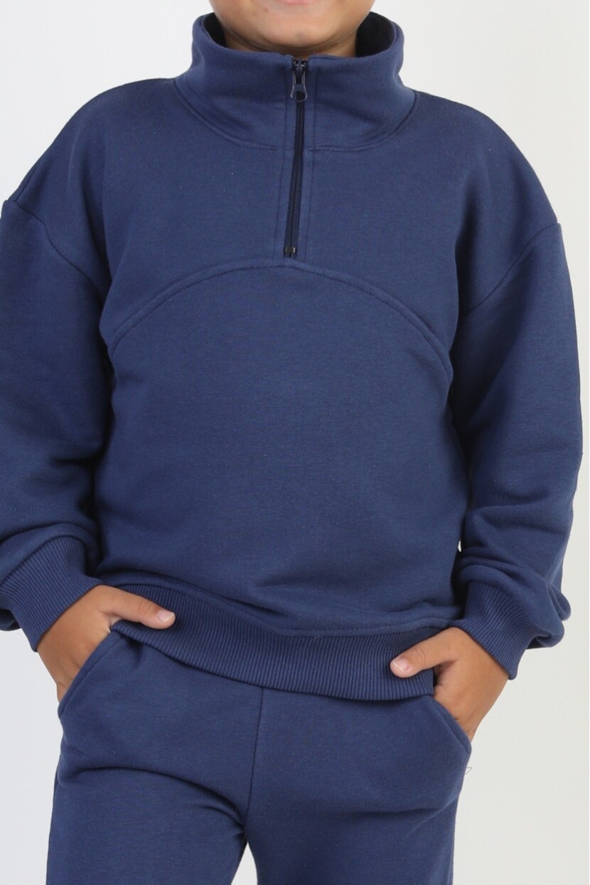 ERKEK YAKA FERMUARLI EŞOFMAN TAKIMI