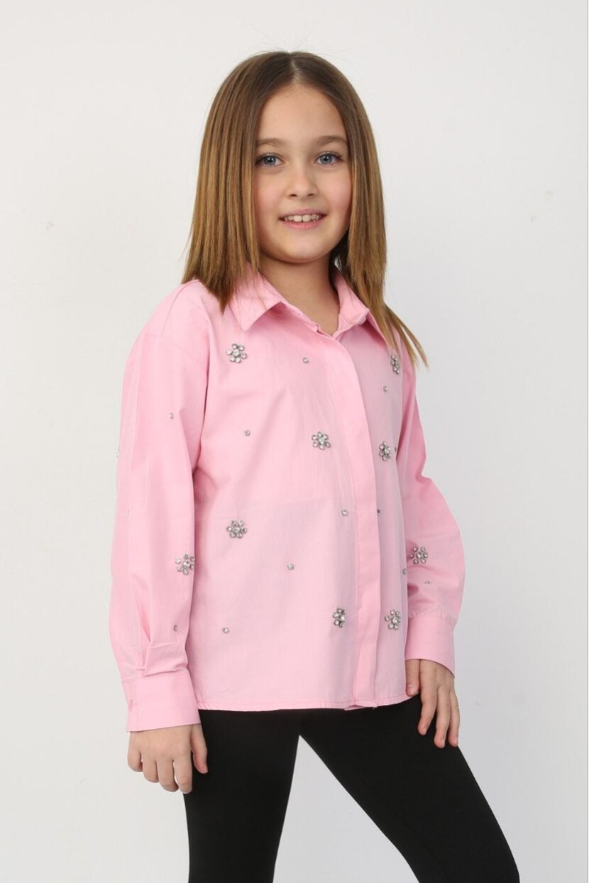 TAŞLI POPLİN GÖMLEK