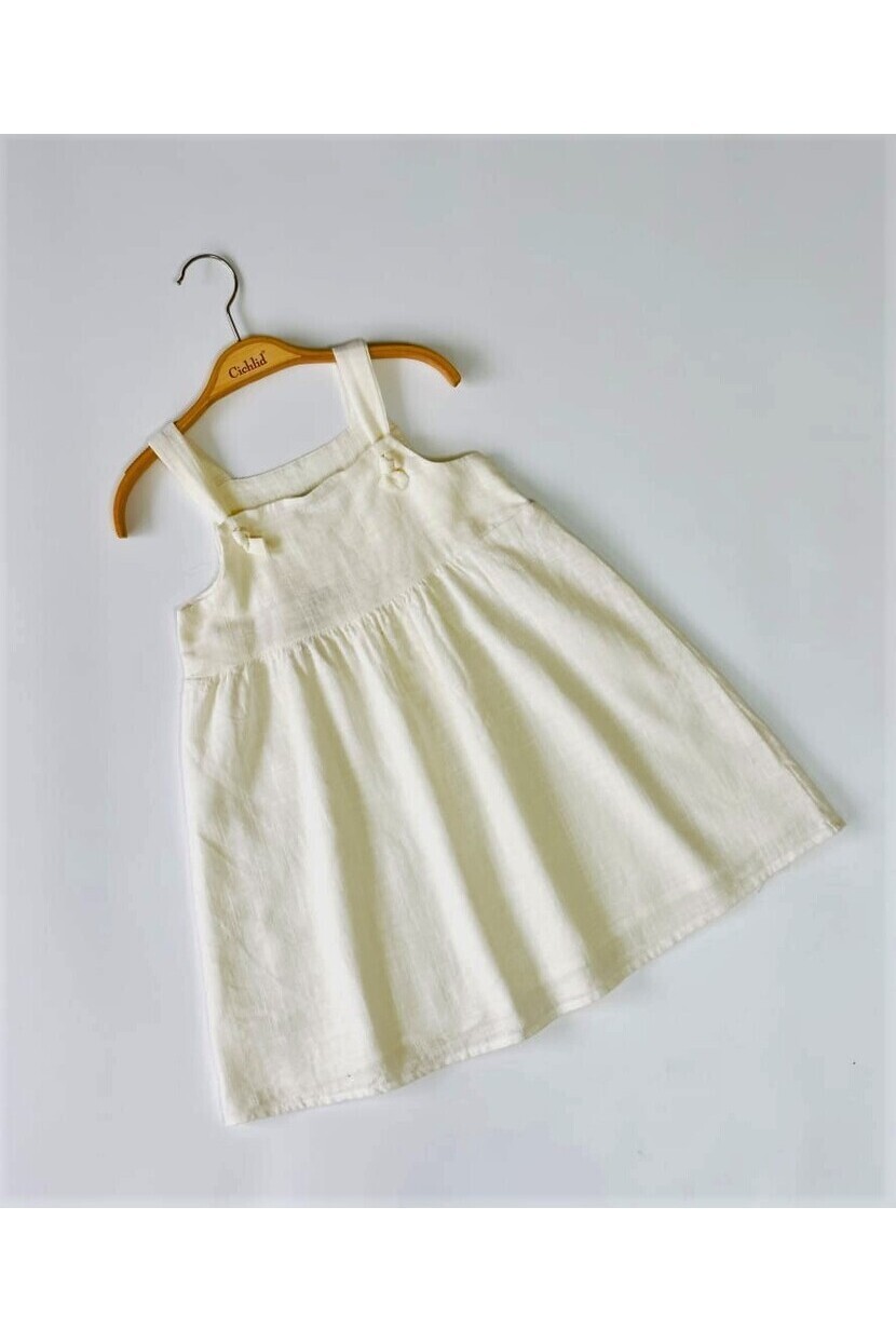 KIZ BEYAZ KETE ELBİSE