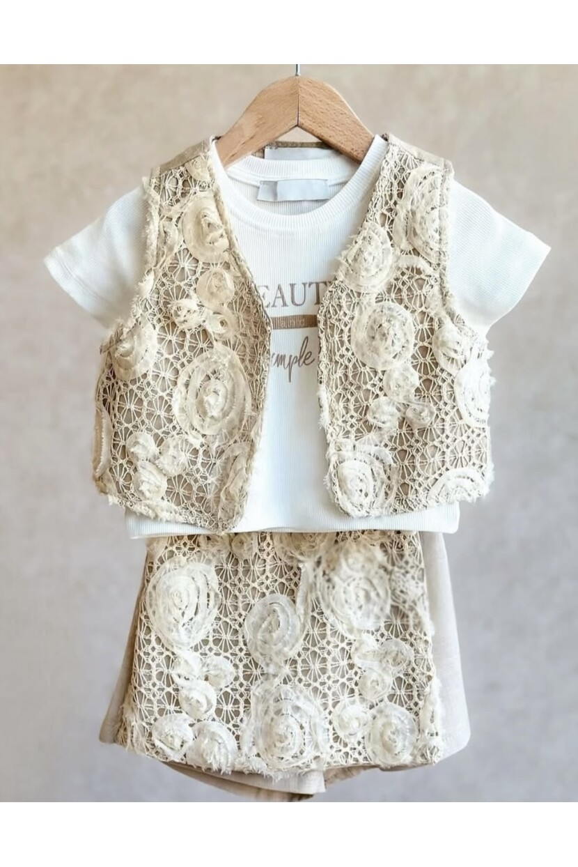 KIZ DANTEL KAPLAMA 3 LÜ KETEN TAKIM