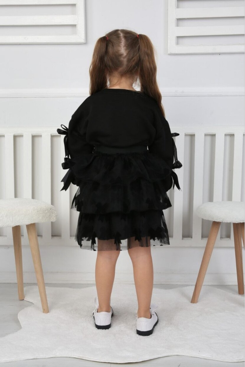 KIZ FİYONK DETAYLI TÜL ETEKLİ TAKIM