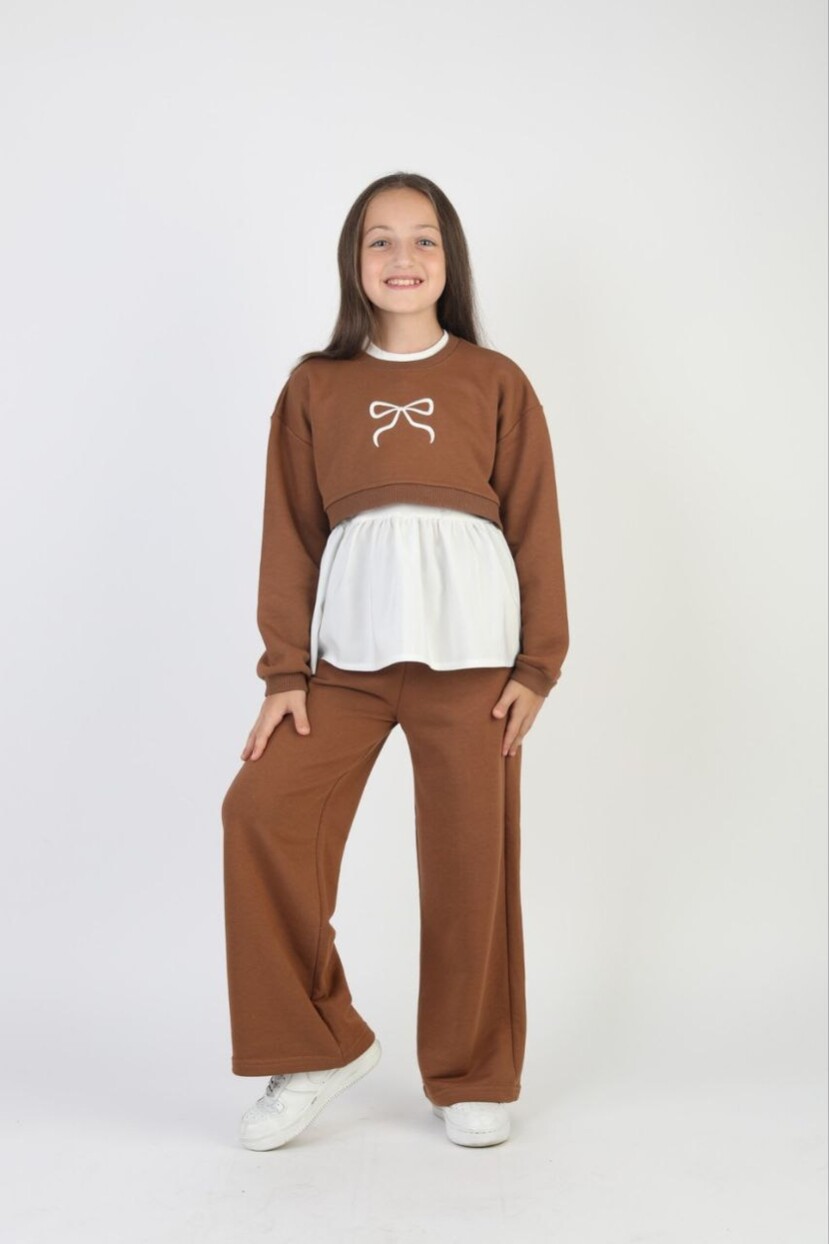 KIZ FİYONK NAKIŞLI 3LÜ TAKIM