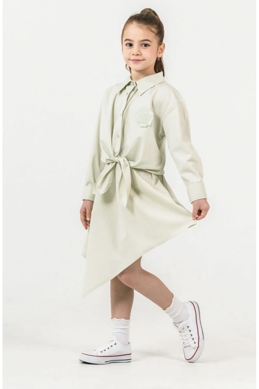 KIZ GÖMLEK ETEKLİ TAKIM