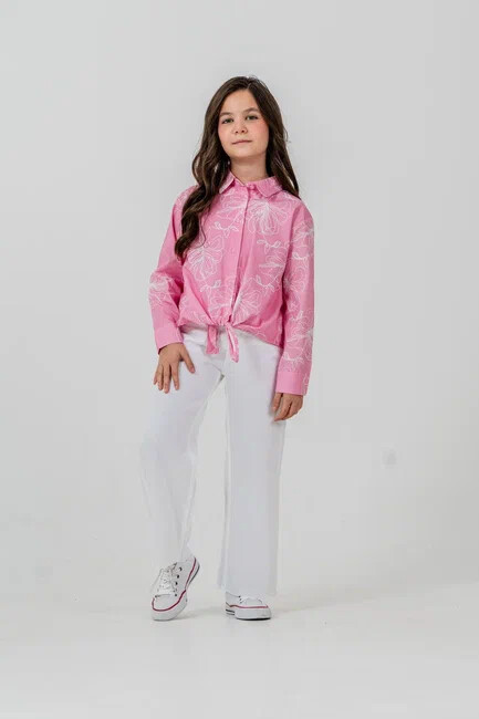 KIZ GÖMLEK PANTOLONLU TAKIM