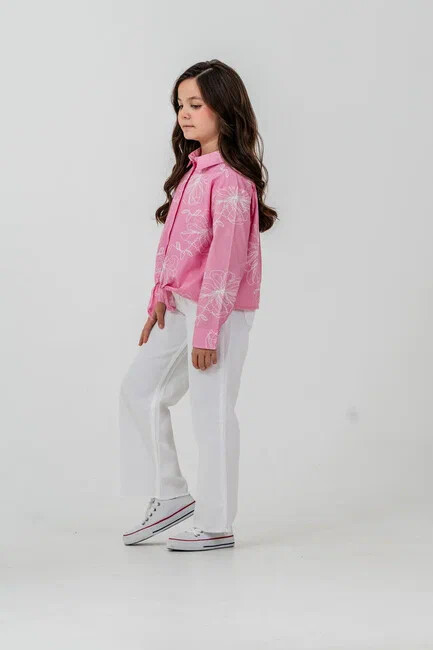 KIZ GÖMLEK PANTOLONLU TAKIM