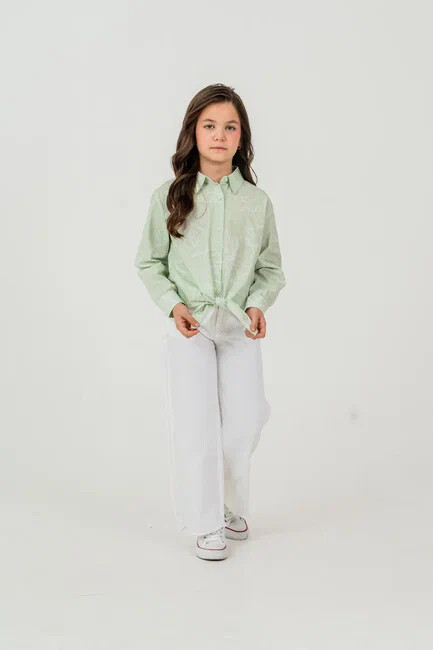 KIZ GÖMLEK PANTOLONLU TAKIM