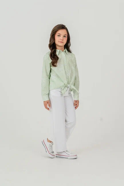 KIZ GÖMLEK PANTOLONLU TAKIM