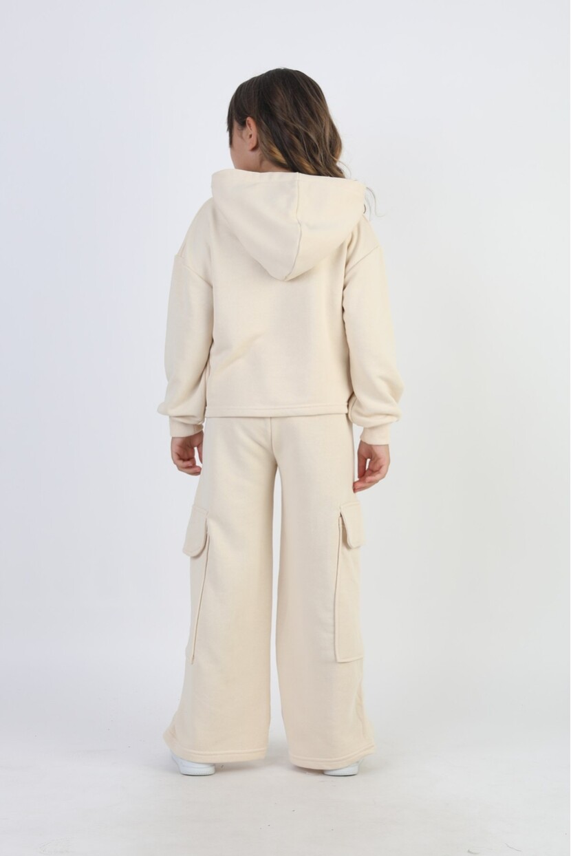 KIZ KARGO CEPLİ SPORTİK EŞOFMAN TAKIMI