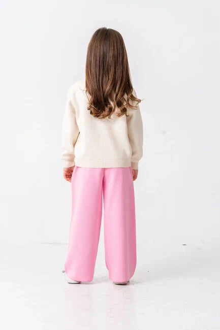 KIZ KELEBEK DETAYLI TRİKO TAKIM