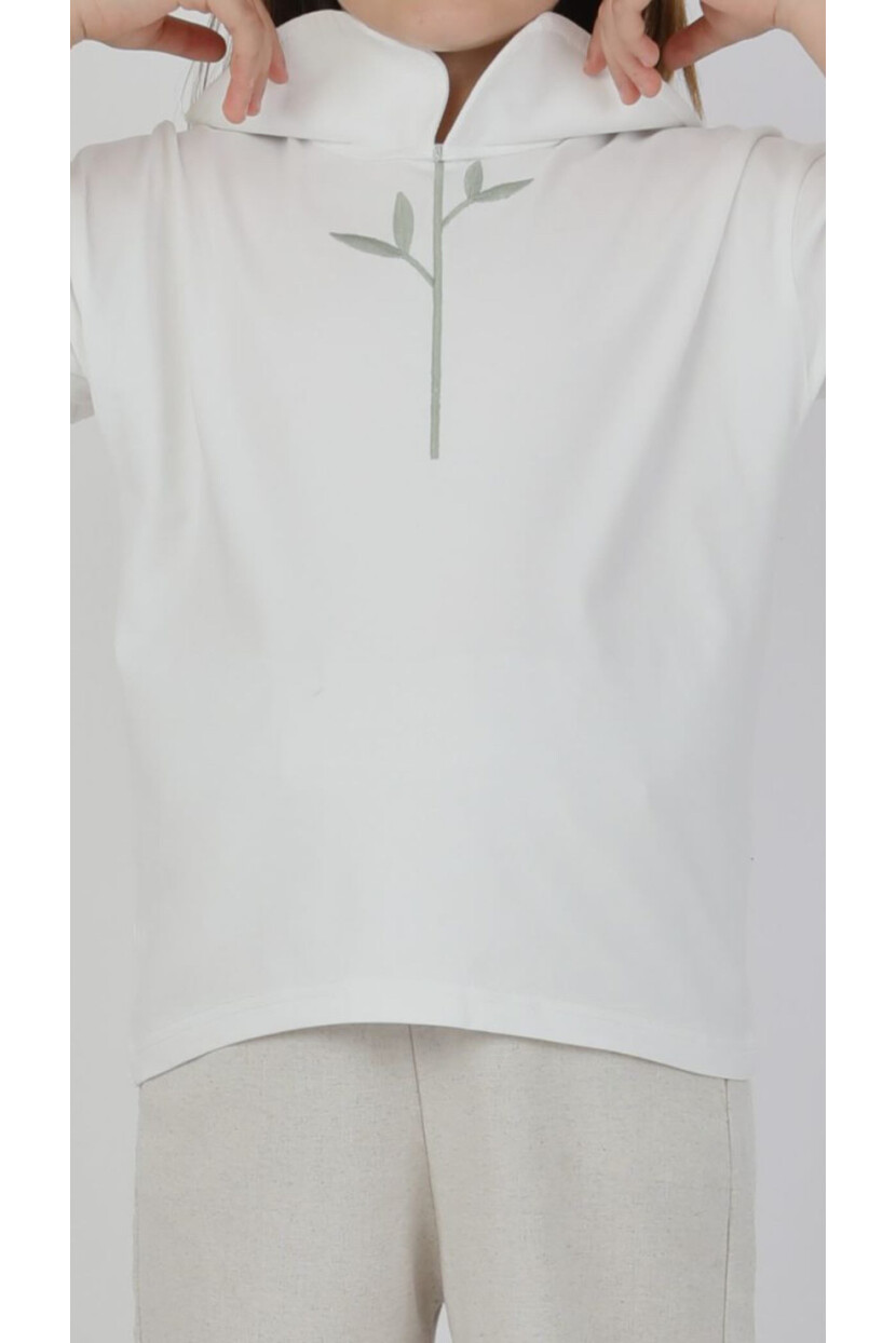 KIZ KETEN T-SHİRT YELEK PANTOLON 3LÜ TAKIM