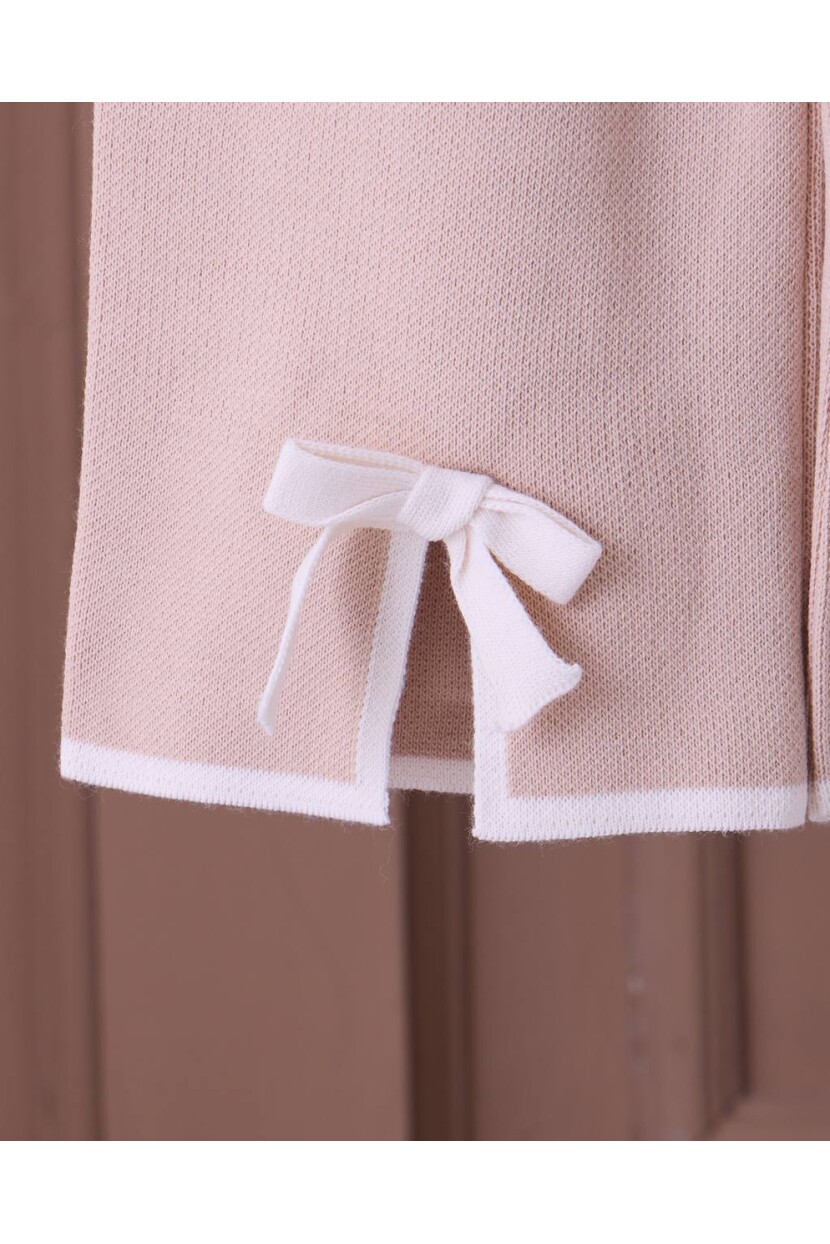 KIZ BEJ FİYONK DETAYLI TRİKO TAKIM