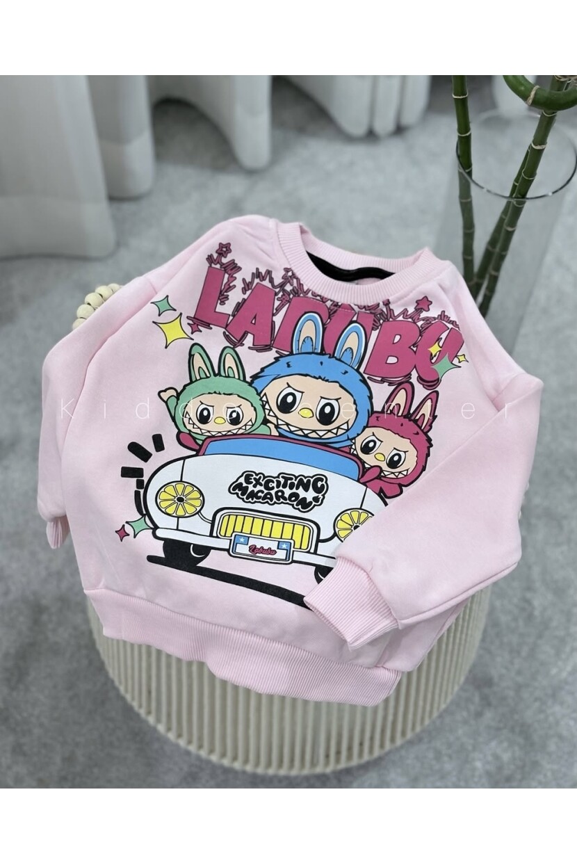 KIZ LABUBU BASKILI EŞOFMAN TAKIMI