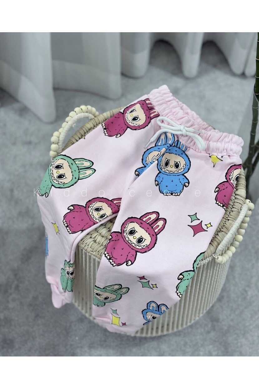 KIZ LABUBU BASKILI EŞOFMAN TAKIMI