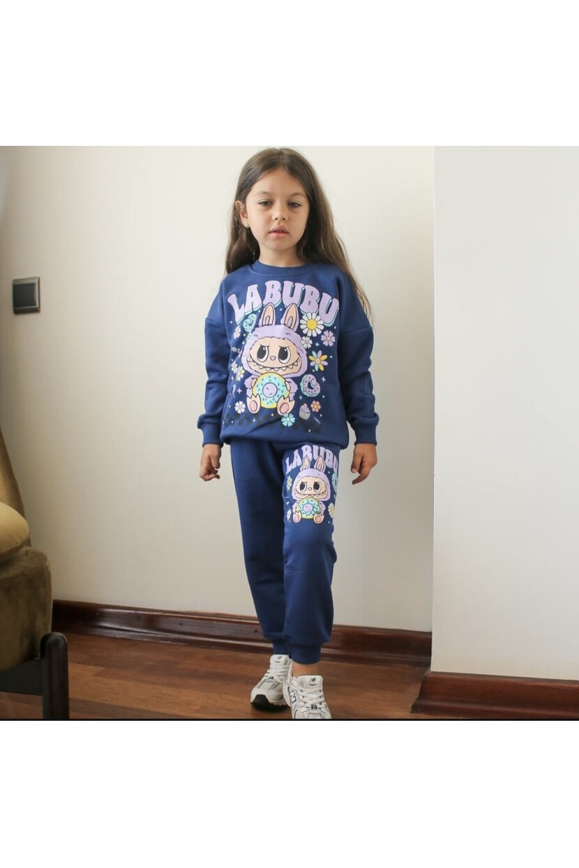 KIZ LABUBU DESENLİ EŞOFMAN TAKIMI