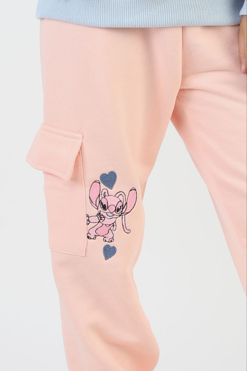 KIZ LILO STİTCH KARGO CEPLİ EŞOFMAN TAKIMI