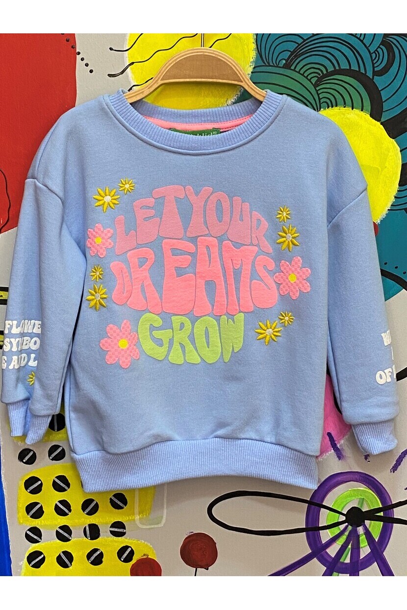 Kız Mavi Sweatshirt