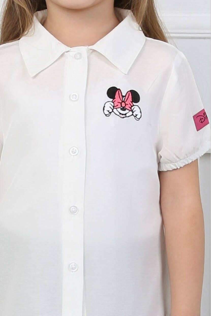 KIZ MİNNİ MOUSE DESENLİ GÖMLEK ETEKLİ TAKIM