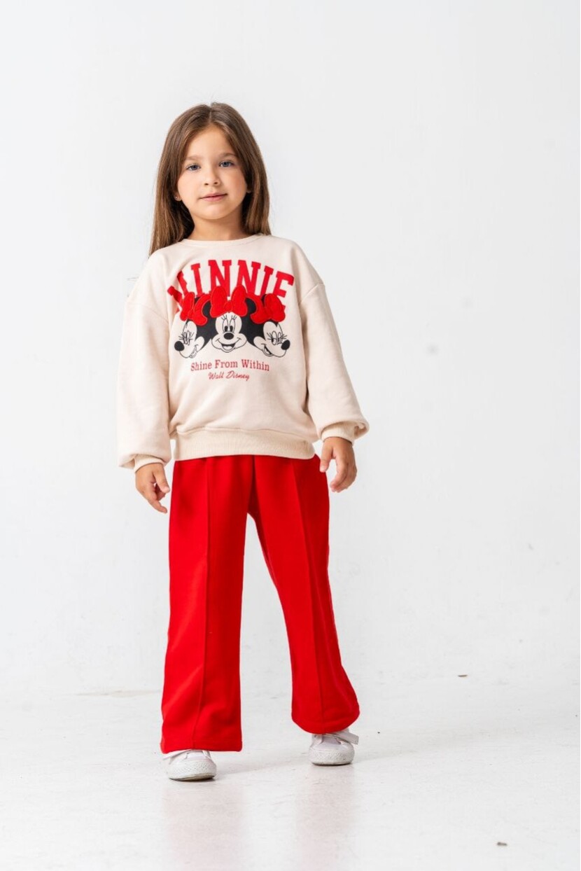KIZ MİNNİE MOUSE DESENLİ EŞOFMAN TAKIMI