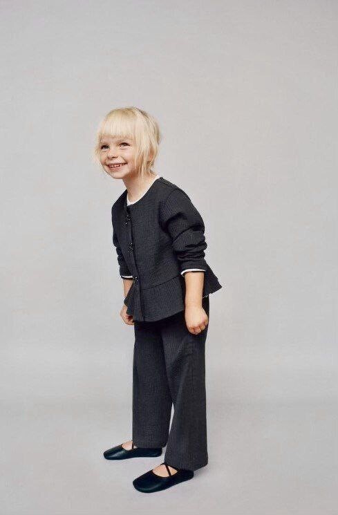 KIZ MÜSLİN KUMAŞ GÖMLEKLİ TAKIM