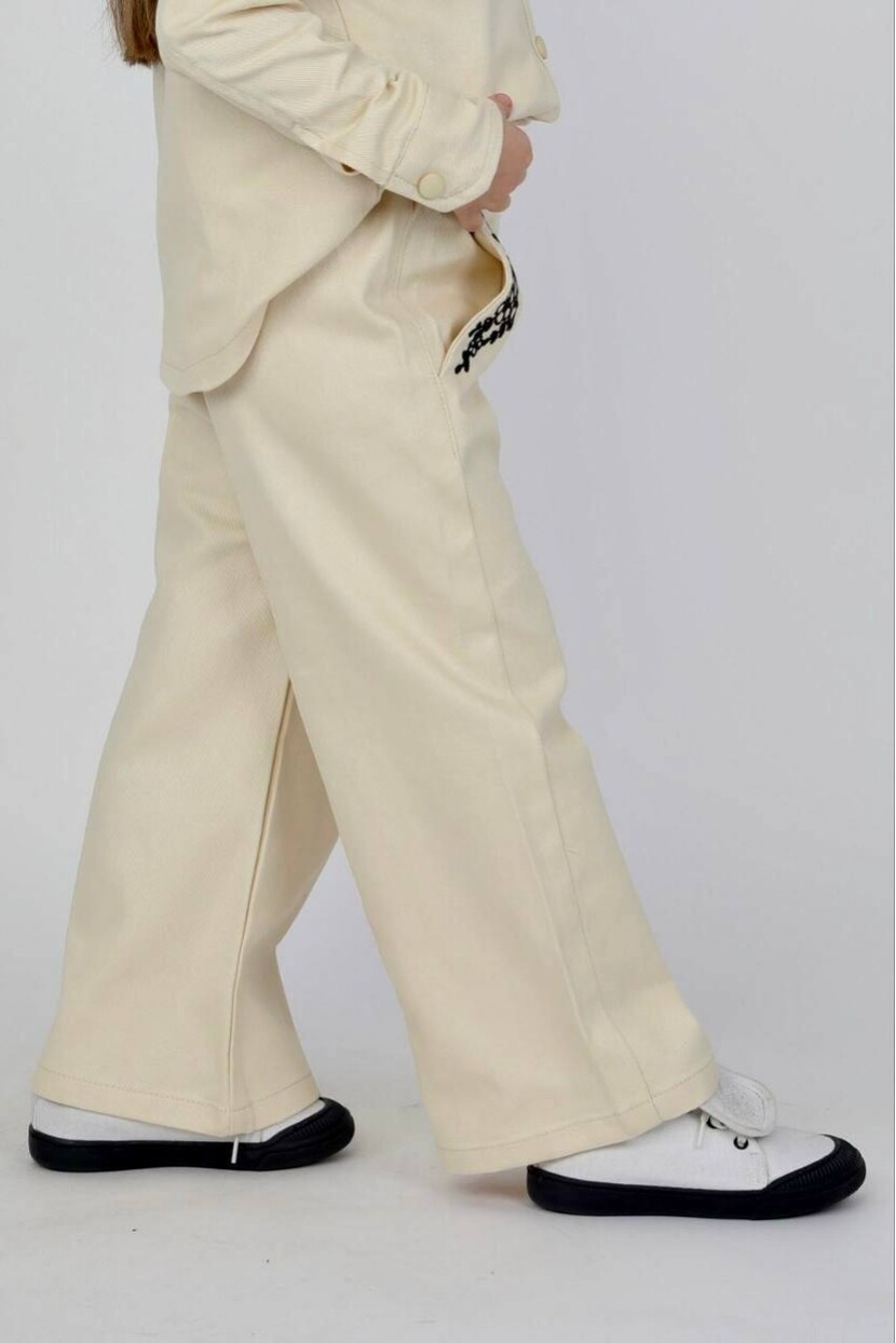 KIZ NAKIŞLI 3 LÜ KOT TAKIM