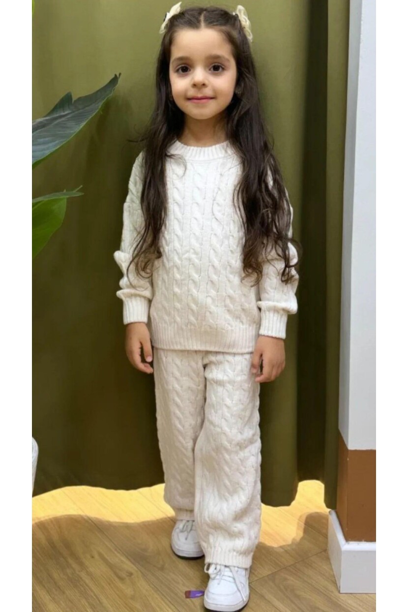 KIZ SELANİK ÖRGÜ TRİKO TAKIM