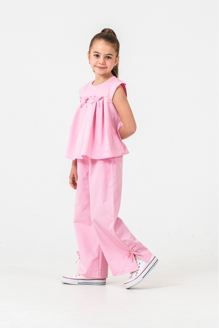 KIZ PİLELİ FİYONK SÜSLEMELİ DOKUMA TAKIM