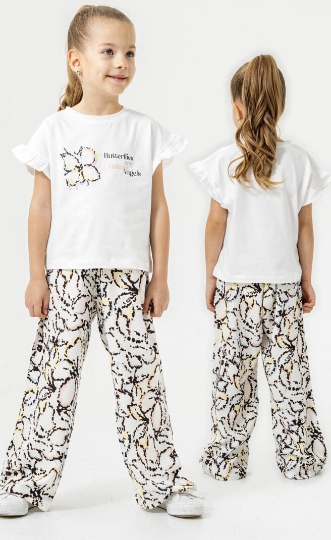 KIZ VİSKON  PANTOLONLU TAKIM