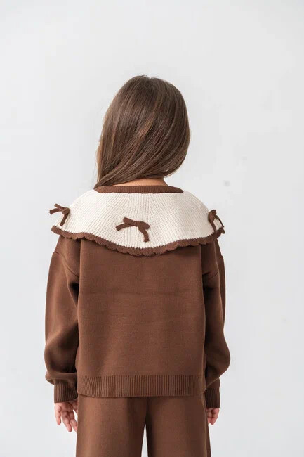 KIZ YAKA FİYONKLU TRİKO TAKIM