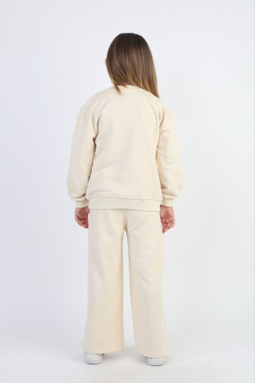 KIZ ZAMBAK DETAYLI EŞOFMAN TAKIMI