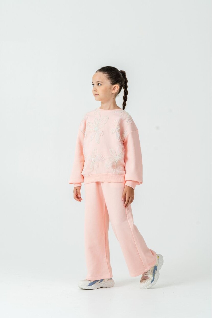 KIZ ZAMBAK DETAYLI TÜLLÜ TAKIM