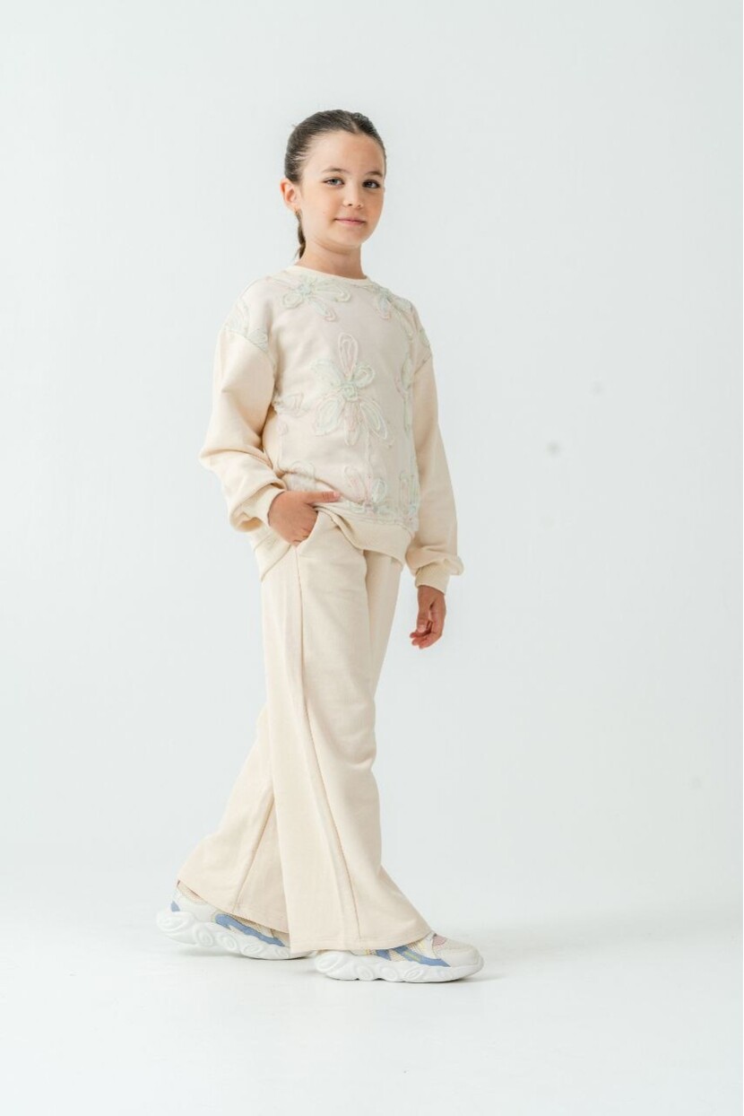 KIZ ZAMBAK DETAYLI TÜLLÜ TAKIM