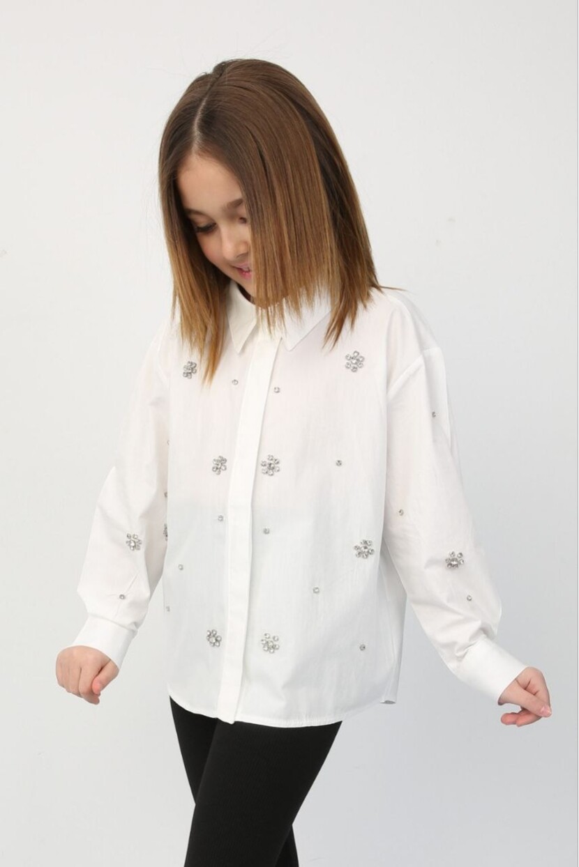 TAŞLI POPLİN GÖMLEK