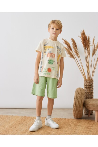 ERKEK BASKILI ŞORTLU TAKIM