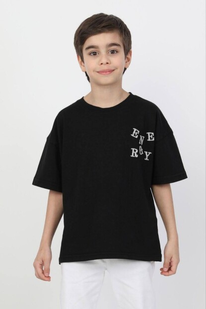 ERKEK KABARTMA NAKIŞLI TSHİRT