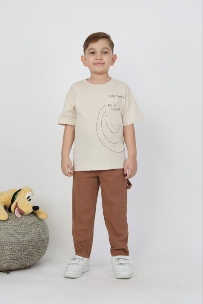 ERKEK MEVSİMLİK GABARDİN PANTOLON TSHİRT TAKIM