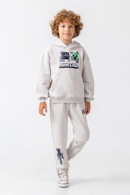 ERKEK MINECRAFT BASKILI EŞOFMAN TAKIMI